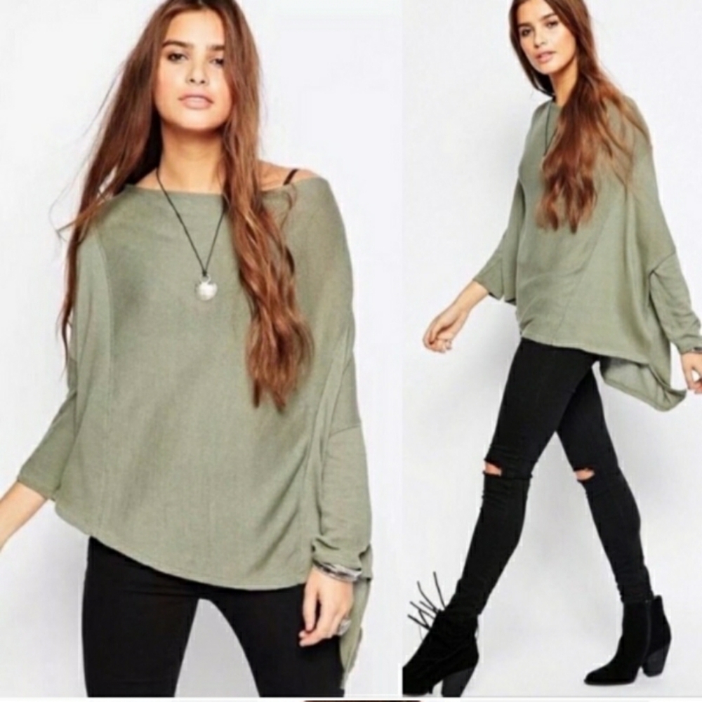 Free people lucky day wrap tee